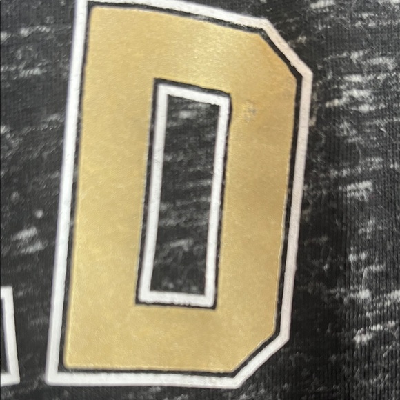 Victoria's Secret Black Muscle Tee with Gold and White Text - Picture 10 of 10